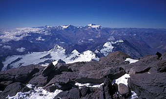 Nearing the summit of Aconcagua