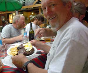 Norb also enjoys a good steak!
