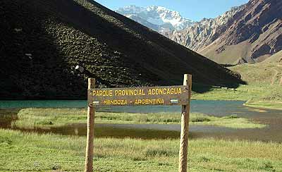 Yesterday the team entered the Provincial Park of Aconcagua