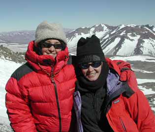 Leila and Donna on Ojos summit day