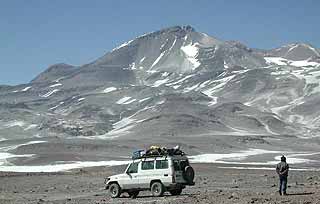 The welcome sight of Bernardo's Land Cruiser