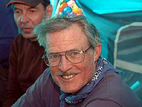 Bob at age 69 reached the summit of Ojos today