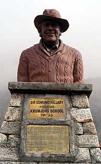 Sir Edmund Hillary, founder of the Khumjung School