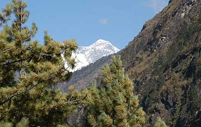 Looking toward Everest
