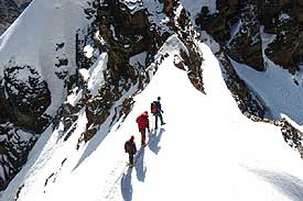 Traversing from Tarija to Pequeno Alpamayo 