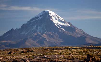 Sajama, the highest peak in Bolivia