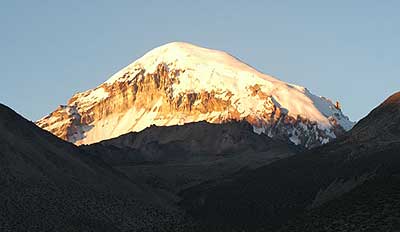 Sajama at sunset
