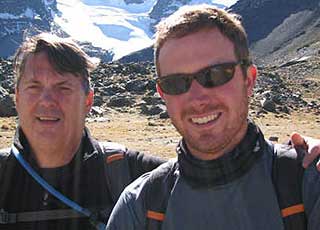 Jim and Jack Sibley enjoying another climbing family trip