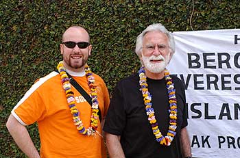 Dan and Wes, father and son, at the Yak and Yeti