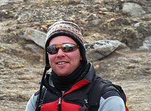 Brad after a successful summit at Island Peak is now ready to go back to Kathmandu