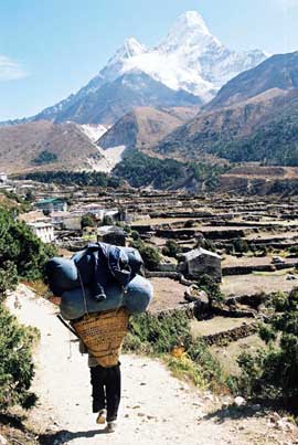 View of Ama Dablam from Pangboche