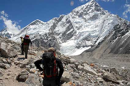 Trekking to Gorak Shep