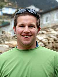Tim goes with Nilu to visit the school in Namche