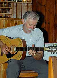 Doug slows down the pace with some guitar music for the group