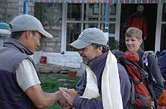 We say goodbye to our friends in Lukla
