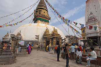 We visited the monkey temple early on Saturday morning