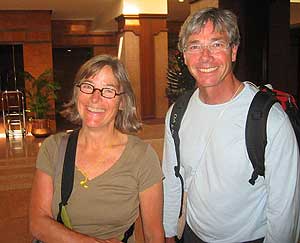 Sally and Chuck just before leaving the Yak and Yeti