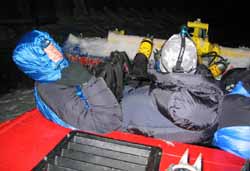 Riding the snowcat