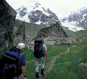 Hiking up the Adylsu Valley