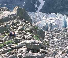 Beginning our climb from Djantugan camp