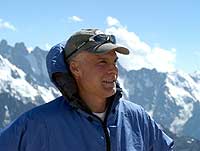 Peter enjoys the beautiful views of the Caucasus