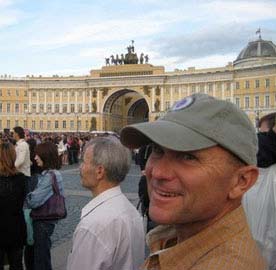 Wally Berg watches the Rolling Stones live in St. Petersburg