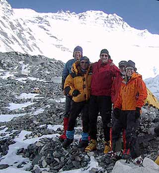 BAI Team at camp 2 as they move into position for their summit attempt