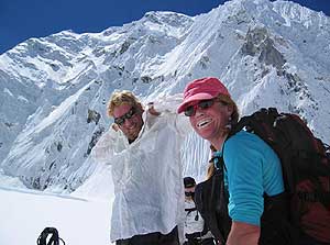 The weather stayed unsettled throughout the descent, and the trailbraking was difficult, but the first clear skies we had seen in days was a great start.