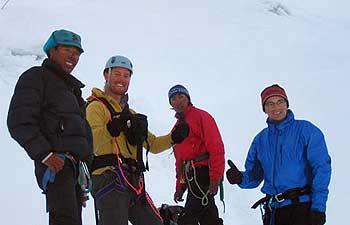 Bryce and Michael at Base Camp before they head up to Camp 1
