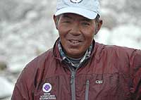 Ang Nima, the Icefall Doctor, visits the South Col