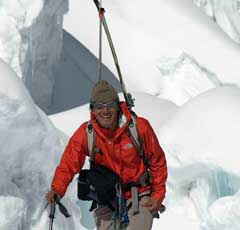 Jimmy on his way to Camp II – photo by Rob DesLauriers