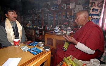 Ang Temba Sherpa and Lama Geshi