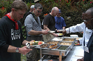 Buffet in the African "wilderness"