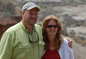 Steve and Susan enjoying the safari 