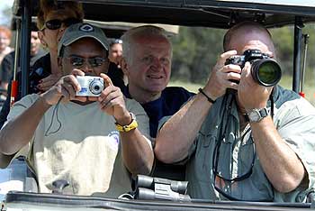 The team taking photos at every opportunity