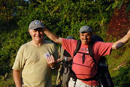 Doc and Frank along the trail