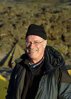 Ken waking up the mountain with his multi-band radio at 2 in the morning