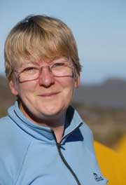 Linda slowly, “pole-pole”, is making her way up to the crater and hopefully to the very summit