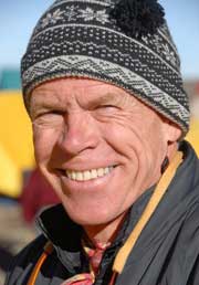 Paul Blanchard, from Ottawa, smiling his way up Kilimanjaro