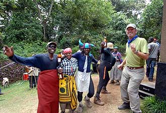 Jim dancing with our staff