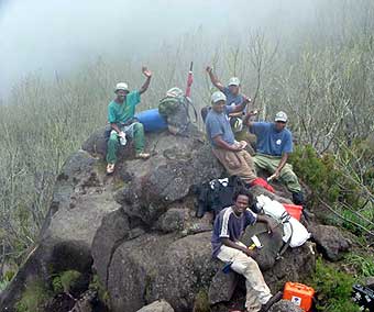 BAI guides in the mist of Kilimanjaro