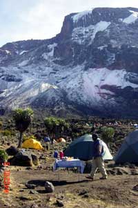 View of camp at Borranco, our day 3 camp
