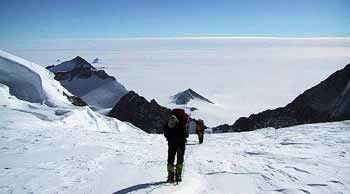 Approaching Vinson high-camp