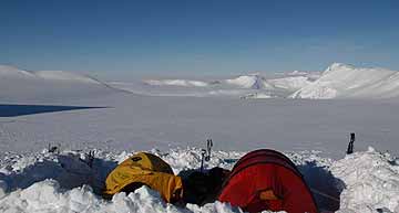 Our tents at Vinson Base