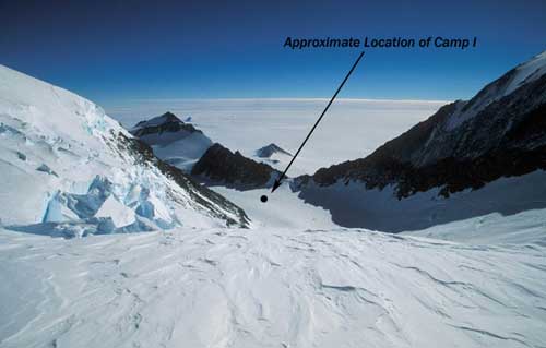 Location of Vinson Camp I