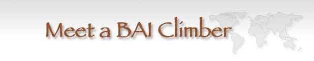 Title image:  Meet a BAI climber 
