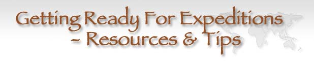 Title image: Getting ready for expeditions, resources and tips