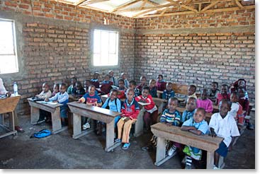 Students pose for a photo at the Linde School