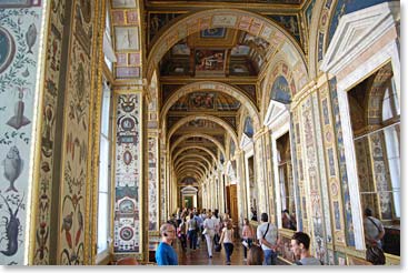 Inside the Hermitage in St. Petersburg
