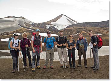 Climbers in their gear, ready to begin another day full of adventure!